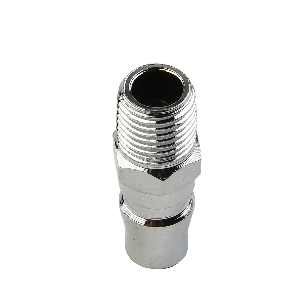1 2Pcs Male Coupling Air Fitting With 1 4       Male Thread Quick Connector Coupler For Air Compressor Pneumatic Fitting