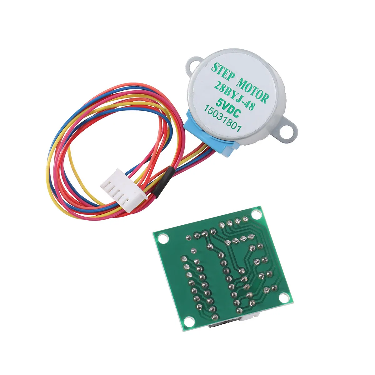 

5-Wire Stepper Motor Kit Dc 5V with Uln2003 Drive Board Module Easy Plug-in Design LED Status Indication for 3D