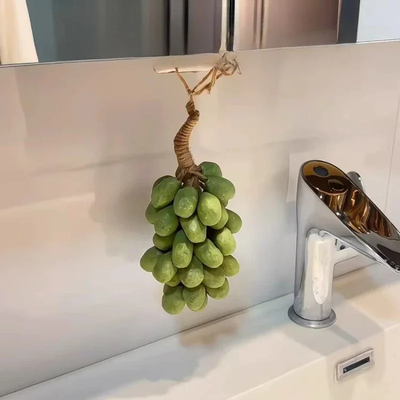 

Grape soap whole string handmade string household aromatherapy soap hand wash lasting fragrance simulation Qingti shape