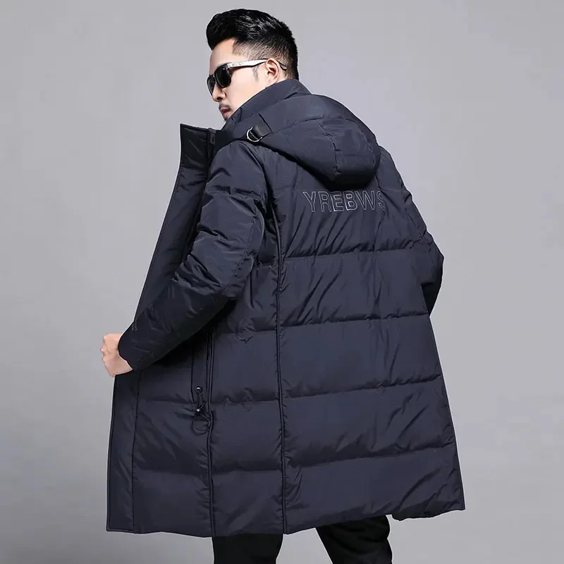 Hooded Removable Long Down Jacket Man Designer Male Winter Brand Duck Men's Lightweight Padding Mens