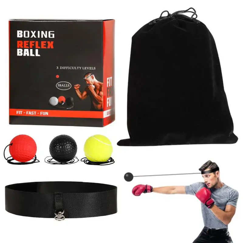 Boxing Speed Ball Head-mounted PU Punch Ball MMA San da Training Hand Eye Reaction Home Sandbag Fitness Boxing Equipment