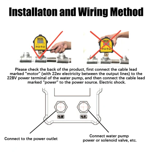 Imagen 2 del producto Para bomba de agua encendido/apagado 220V interruptor controlador de presión de bomba de aire automática Digital 0-10 Bar interfaz de 1/2 ''compresor de aceite de agua