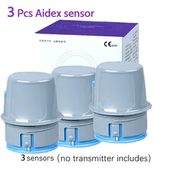 Sensore Aidex da 3 pezzi solo monitoraggio in tempo reale sensore per glucose nel sangue CGM accessorio per sensore di glucosio aidex cgm