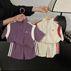 Boys Set Summer Outdoor Sports Sun Protection Korean Edition For Kids Fashion Westernization Leisure and Versatile Kids Outfits