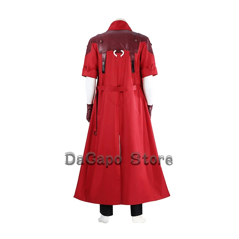 دانتي أزياء تنكرية شعر مستعار أحمر خندق DMC الشيطان هنتر قد يبكي سترة الهالوين زي الهالوين كرنفال أنيمي لعبة الأدوار