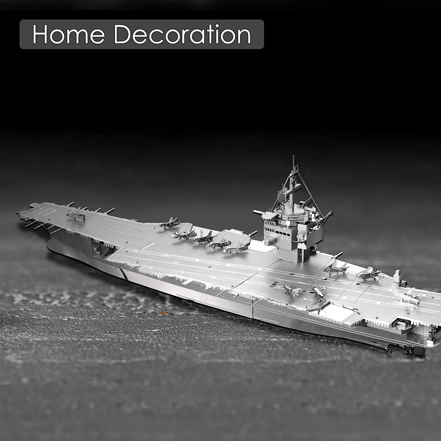 Piececool 3D metal puzzle for adults,USS Enterprise CVN-65 model ship Building Kit,DIY 3D metal Puzzle aircraft Carrier Toy, per