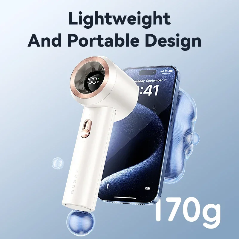 MUXNW Portable Fan For Travel Mini: Small Pocket Handheld Personal Rechargeable Battery Operated USB High Speed Fan