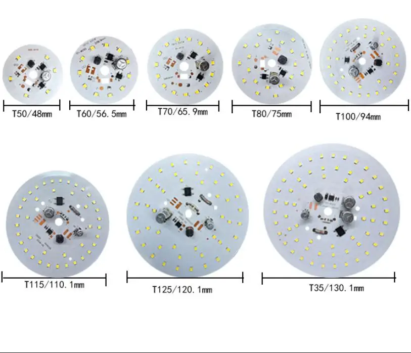 1 Pc LED Panel Light AC220V Driver-Free 15W 18W 24W 40W 50W 60W For Ceiling Light Source Square Round PCB Board Panel Light
