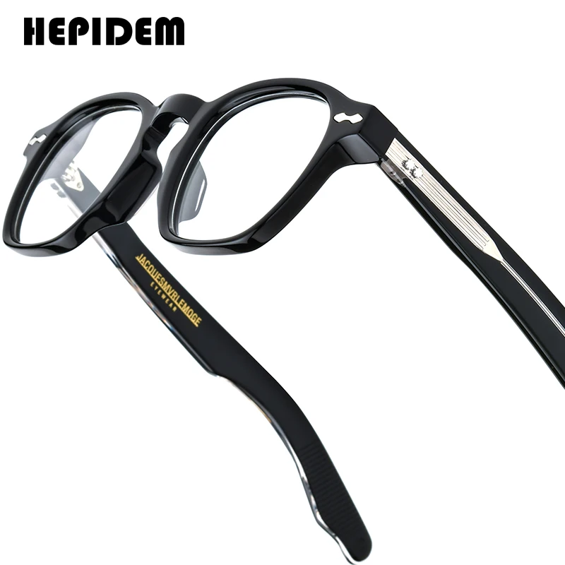

HEPIDEM Acetate Eyeglasses Frame Men Retro Johnny Depp Square Japanese Handmade Spectacles Jmm Glasses Vintage G-Dragon Eyewear