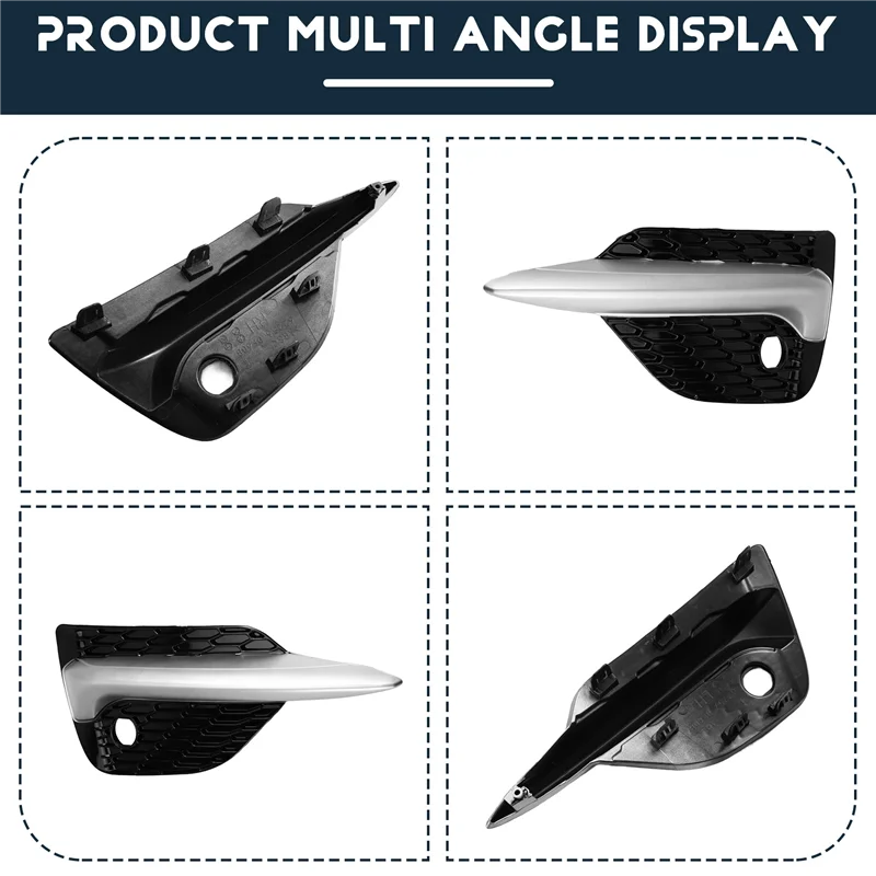 

A82M-For Nissan Qashqai J11 2019-2022 62257-HV10B 62256-HV10B Car Front Fog Light Frame Eyelid Eyebrow Cover Trim