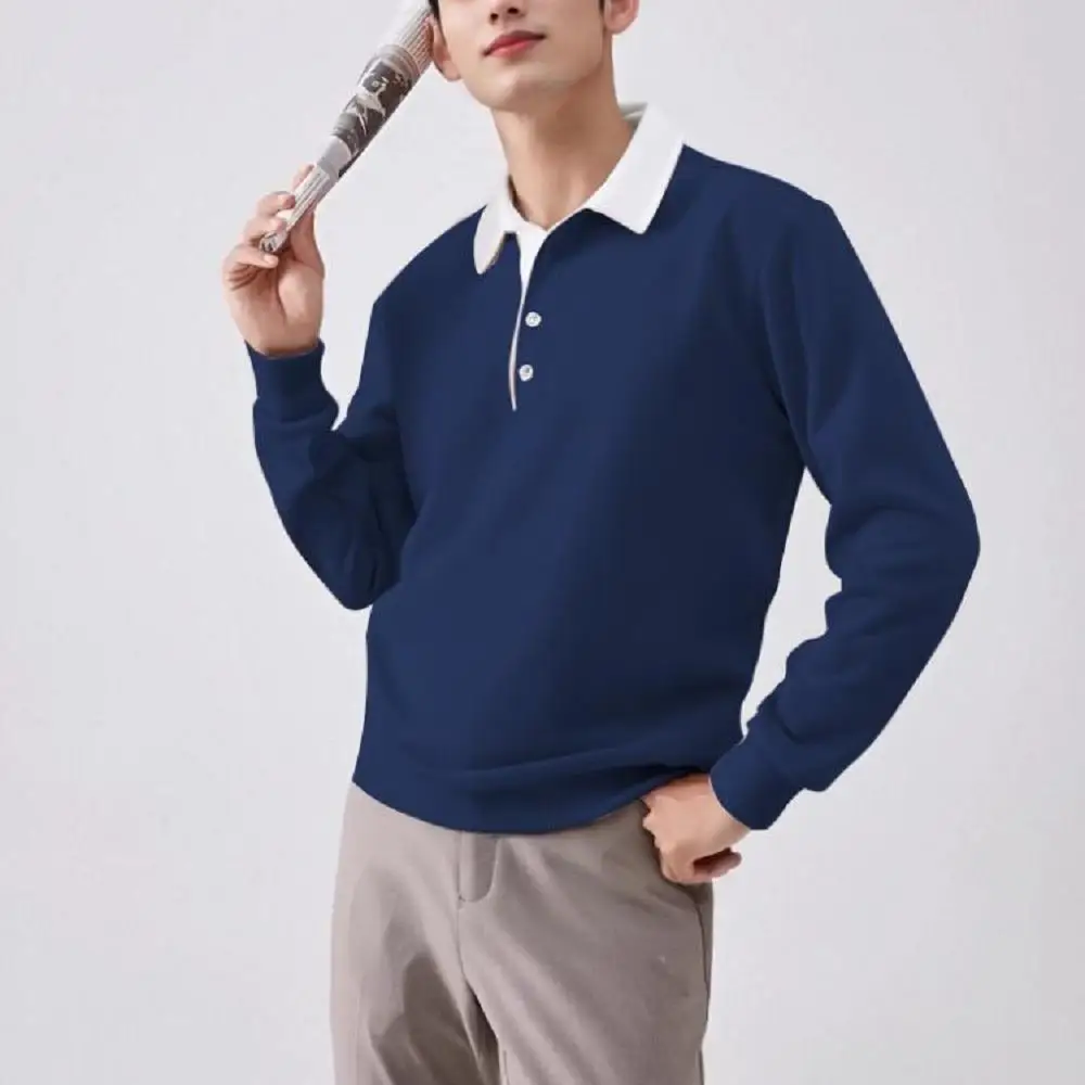 الربيع والخريف الرجال الأزياء طية صدر السترة الصوف بلون زر الرجال في الهواء الطلق الرجال البلوز شخصية الموضة