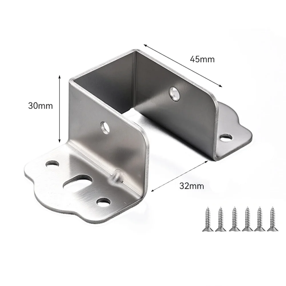 Commercial Grade U Shaped Bed Rail Brackets Heavy Duty Metal Support for Securing Wooden Structures and Enhanced Stability