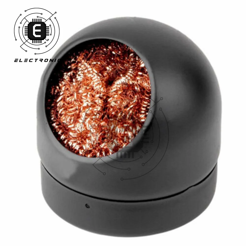 Desoldering Cleaning Ball Soldering Iron Mesh Filter Cleaning Nozzle Tip Copper Wire Cleaner Ball Metal Dross Box Clean Ball