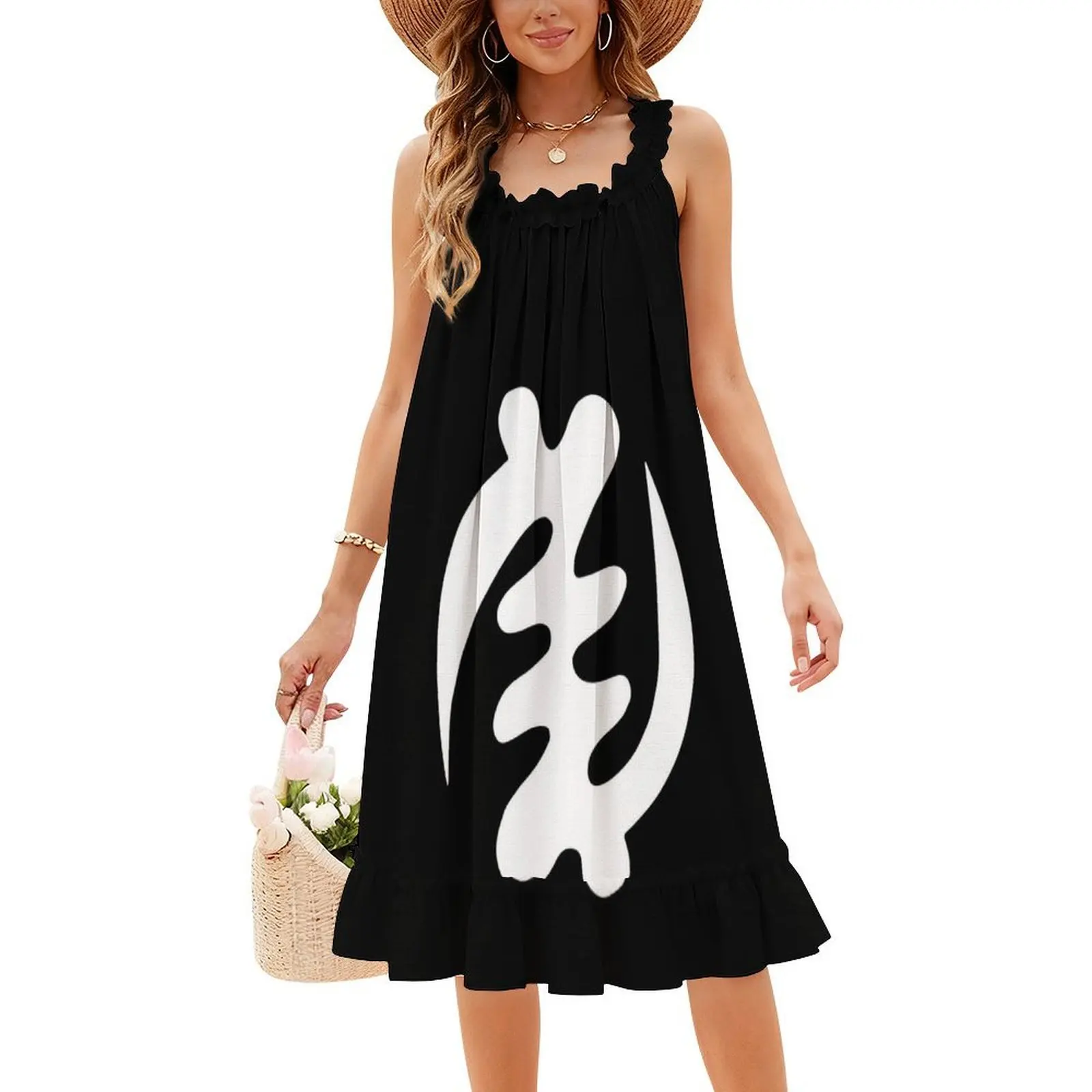 فستان Gye Nyame باللون الأبيض بتصميم أفريقي من Adinkra للسيدات ملابس الشارع الشهير ملابس نادي مطبوعة عصرية للإناث Gye