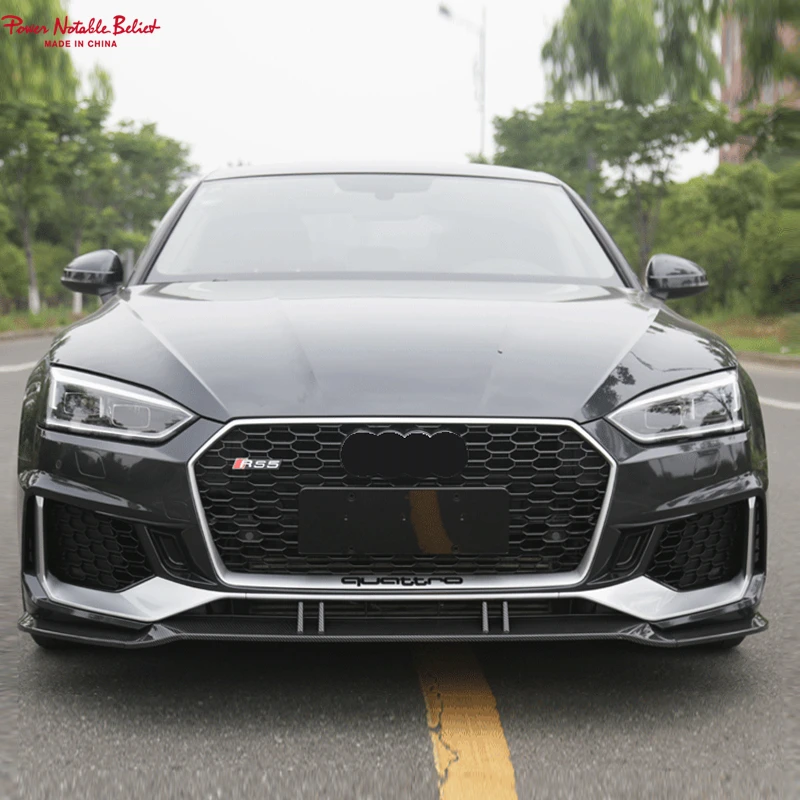 New A5 or S5 B9 Facelift For Audi RS5 Style Body Kits Upgraded B9 Front Bumper with Grill Made of Durable Plastic for 2017 2018