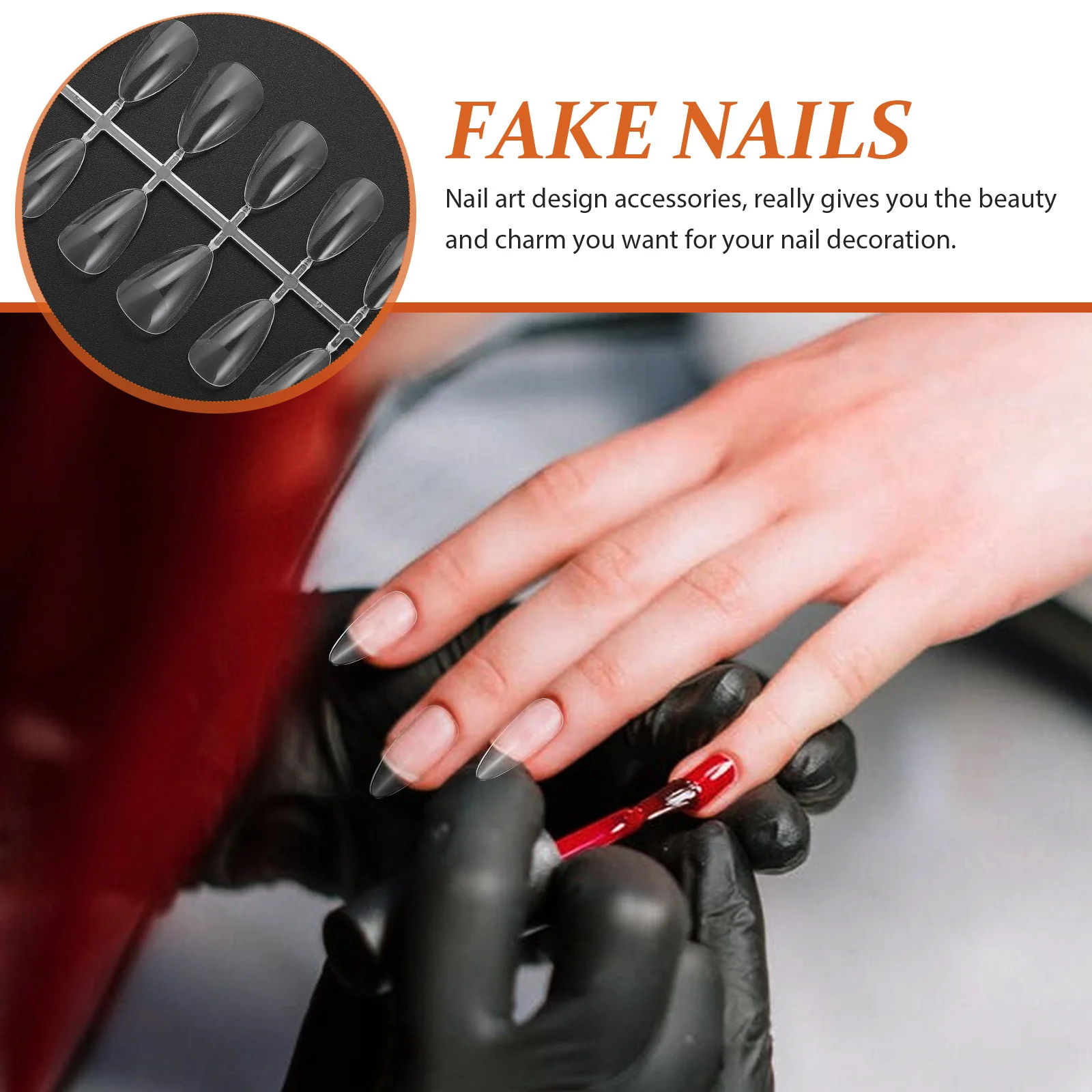 240 stuks geen schade nageltips herbruikbare transparante nepnagels diy druk op volledige dekking manicure accessoires decoratieve nagelkunst