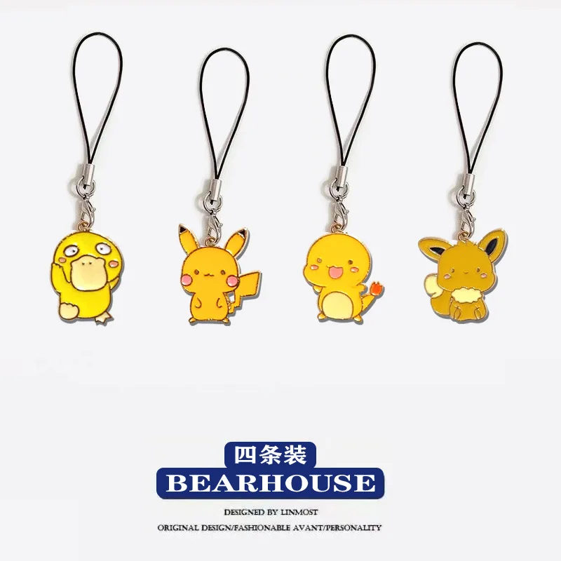 Pokémon Cartoon Lanyard Mobile Phone Pendant Kawaii Anime Pendants Personality Creative Student Male and Female Accessories Gift