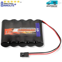 NiMH 6V High Capacity Receiver RX Battery Rechargeable for RC Airplanes , RC Aircrafts and More with Hitec Connectors