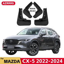 Mud Flaps For Mazda CX 5 CX5 CX-5 2022 2023 2024 Splash Guards Fender MudFlaps Front Rear Mudguards Car Accessories