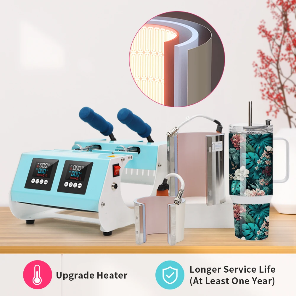 PYD Life Factory Manufacturing Double Station Mug Tumbler Heat Press 40oz Sublimation Tumbler Press Machine