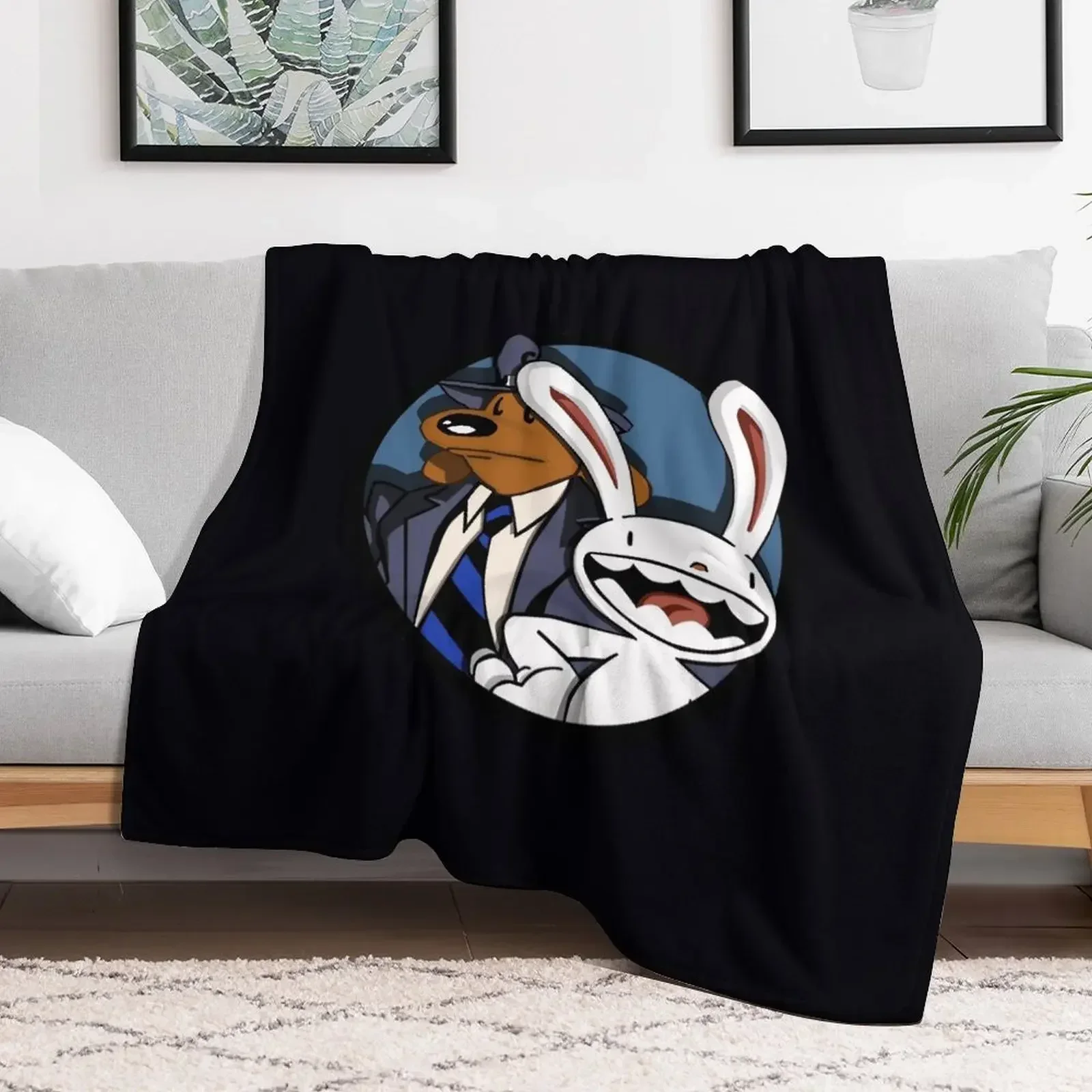 Sam and Max Throw Blanket funny gift Luxury St Luxury Thicken Blankets