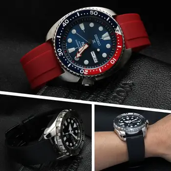 防塵防水橡膠快拆錶帶 20mm 22mm 24mm 黑色橘色橡膠錶帶,適用於精工歐米茄手錶配件 8 最佳銷售 橘色錶帶 - №8