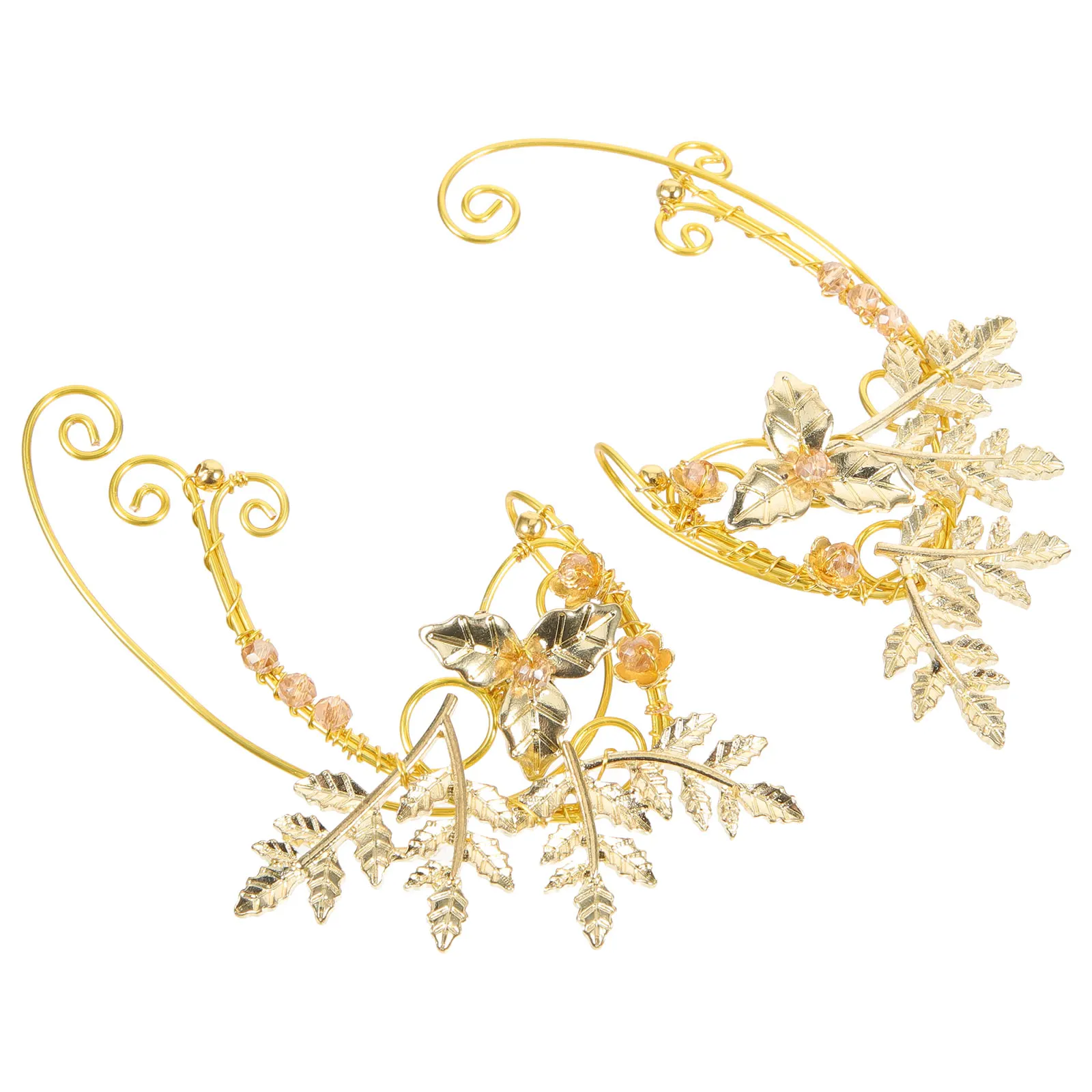

Fairy Elf Earrings H made Non Pierced Ear Clips Design Accessories Women Girls Halloween Cosplay Parties Wedding Gifts