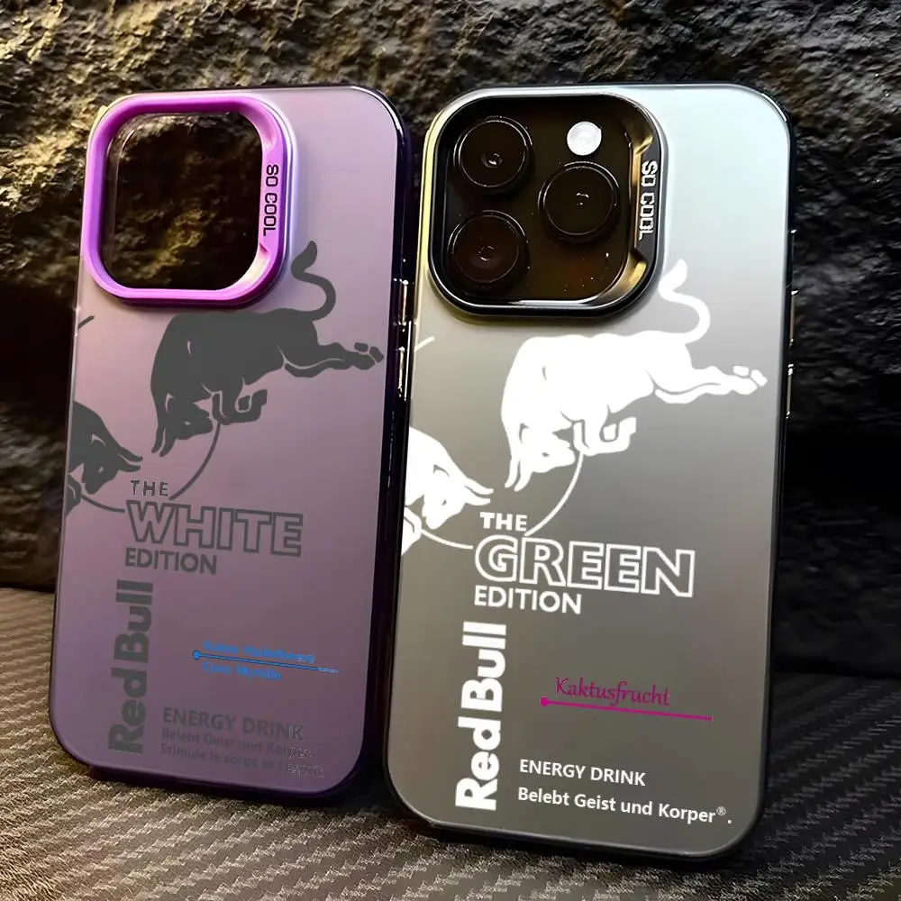 Red Cool B-Bulls Design Phone Case For IPhone 17 Pro Max 16 15 Pro 14 Plus 12 11 13 X XS Max XR Fash