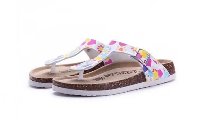 Fashion Women Slippers Flip Flops Summer Beach Cork Shoes Slides Girls Flats Sandals Casual Shoes Mixed Colors Plus Size 35-43