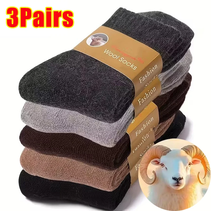 

Unisex Winter Super Thicken Warm Men’s Socks Wool Male Women Sock Thicken Socks Merino Wool Sock Against Cold Snow Terry Socks
