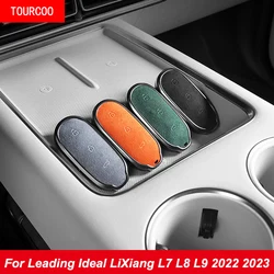 For Leading Ideal LiXiang 2022 2023 L7 L8 L9  Car Suede Aluminum Alloy Key Buckle Case Keychain Key Car Accessories