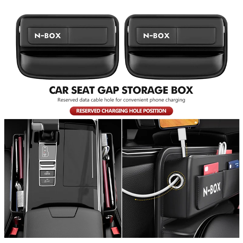 Boîte de rangement multifonctionnelle pour l'espace entre les sièges de voiture, porte-gobelet pour Honda NBOX Jazz CRV BRV HRV Insight Pilot Civic Odyssey