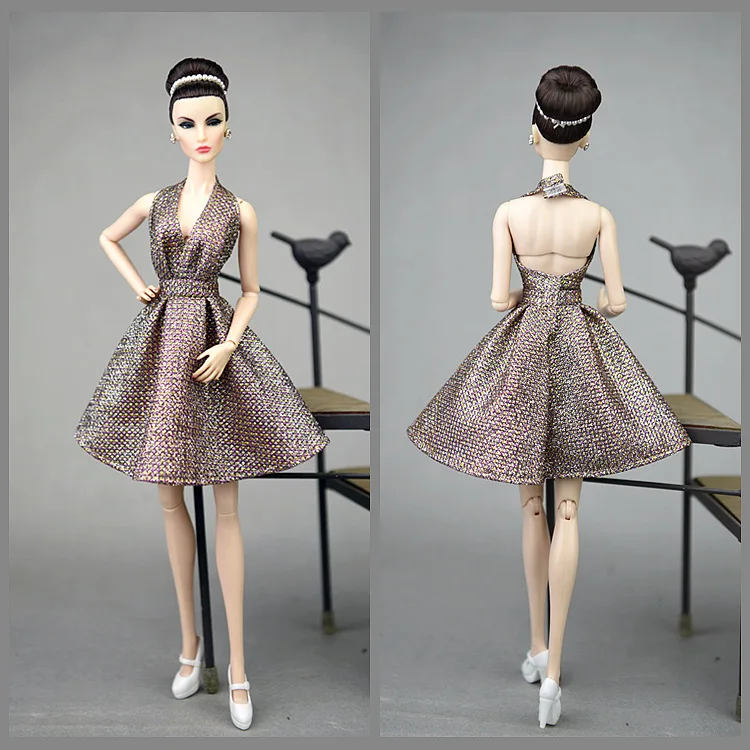 Fashion party Dress handmake clothes For Barbie doll 1/6 multiple style available