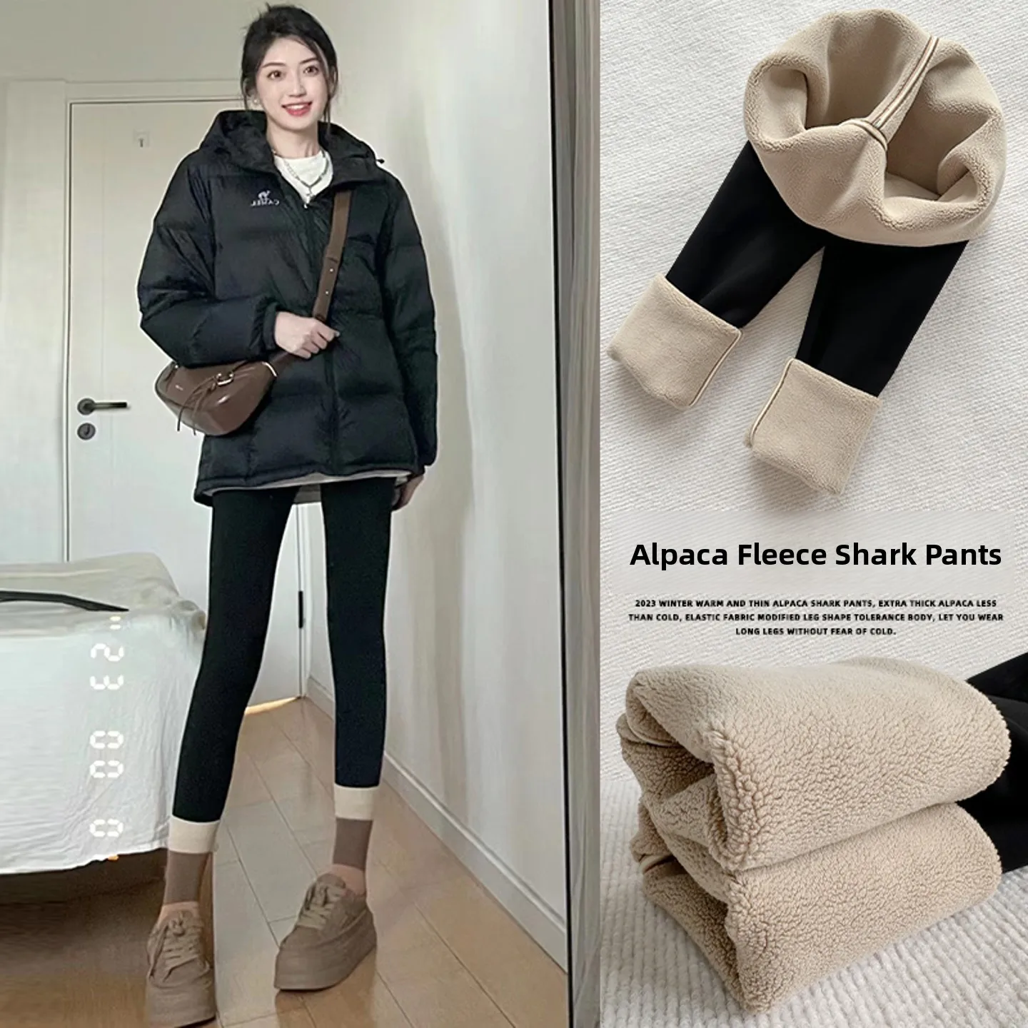 Pantaloni da yoga in pelle arca da donna foderati in Fce pantaloni attillati dimagranti in cotone caldo autunno inverno nuovo arrivo