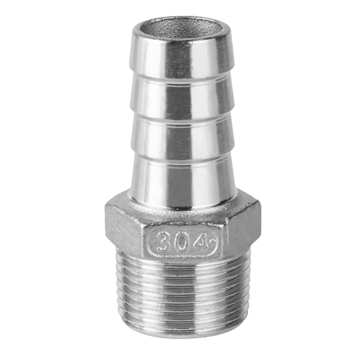 

1/8" 1/4" 3/8" 1/2" 3/4" 1" BSPT Male 6 8 10 12 13 15 16 19 20 25 32mm Hose Barb Connector 304 Stainless Steel Hosetail Coupler