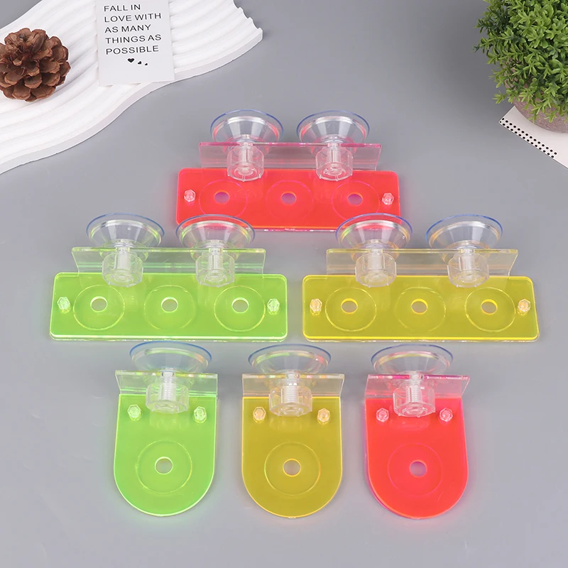 1pcs Fish Tank Coral Rack Fluorescent Coral Frag Clip With Suction Cup Marine Acrylic Coral Frag Holder Aquarium Accessories