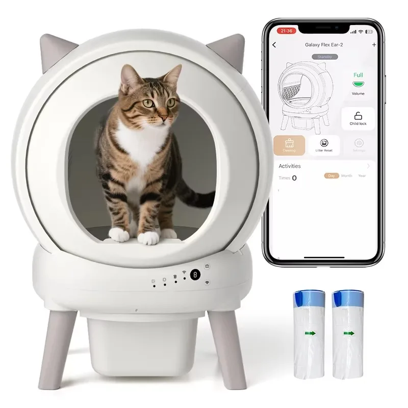 

【Best-selling】 APP Control Box Automatic Self Cleaning Box Smart Electronic Pet Toilet
