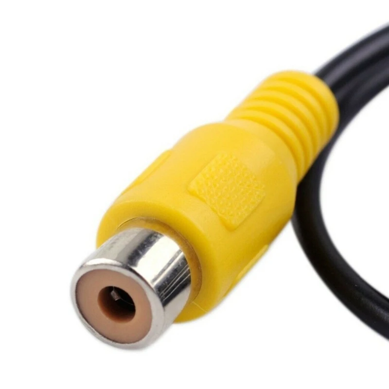 Car Reversing Rear View Camera Adapter Cable Female to RCA Female Video Cable Suitable for C GLKS80L 30cm/12-inches