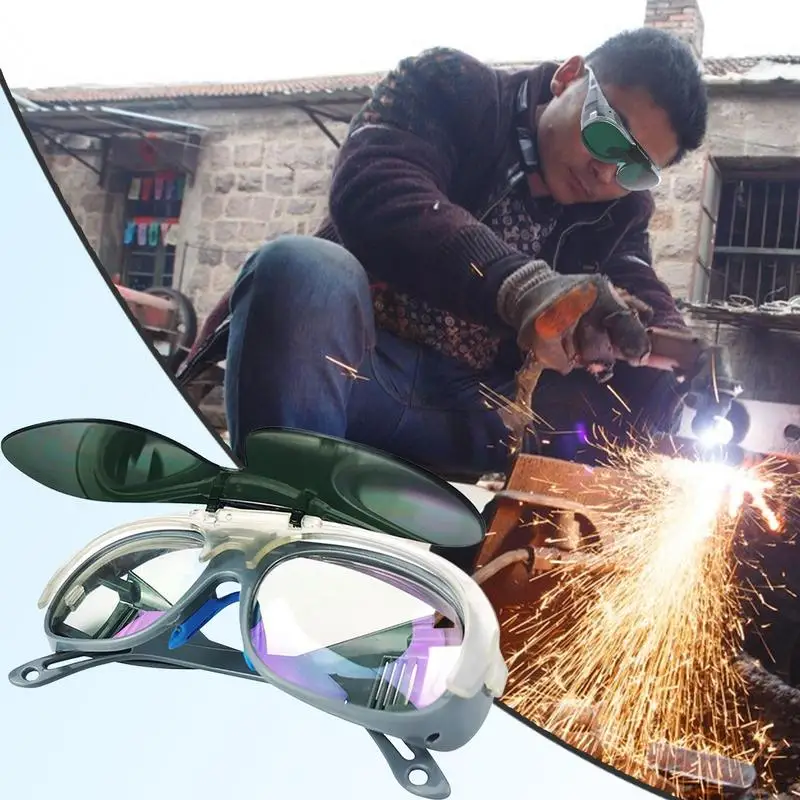 แว่นตาสําหรับเชื่อมแว่นตาป้องกัน Anti-Splash Wrap-รอบแว่นตา Arc เลนส์ป้องกันดวงตา Anti-Glare สําหรับ