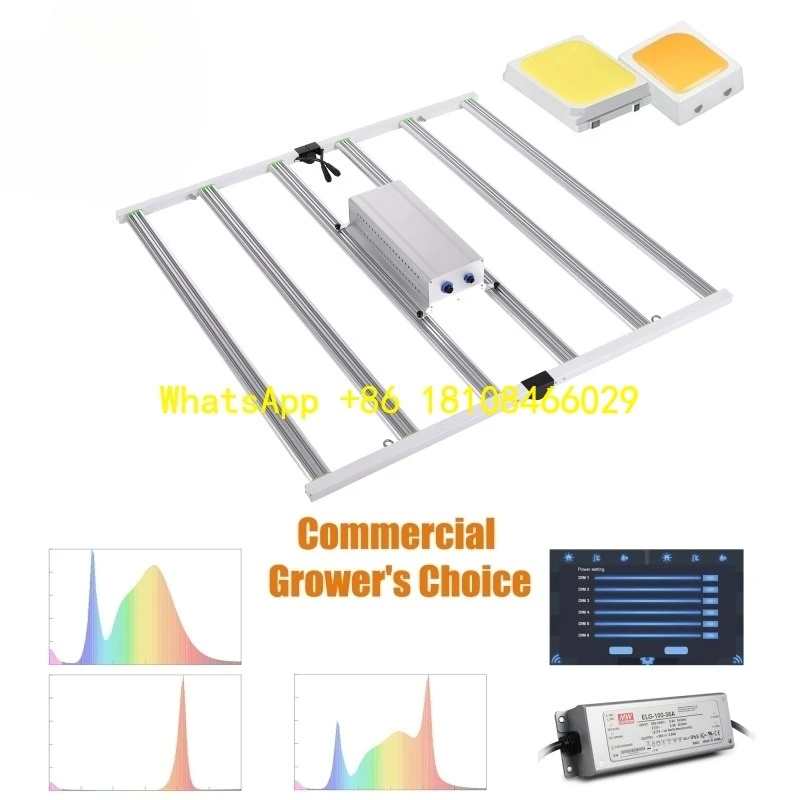 

Grow Lights 750 720 Watt Led Grow Light HydroponicIndoor Plants Commercial High PPF Dimmable Hydroponics 760 Watt Led