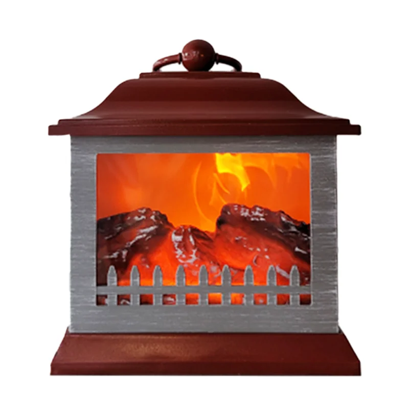 Suitable for Lantern Fireplace Chimney  Charcoal Wood Burning Light Emitting Diode Light Electric Live Fire Hanging Light