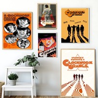 A Clockwork Orange Poster Sticky Posters Waterproof Paper Sticker Coffee House Bar Home Decor