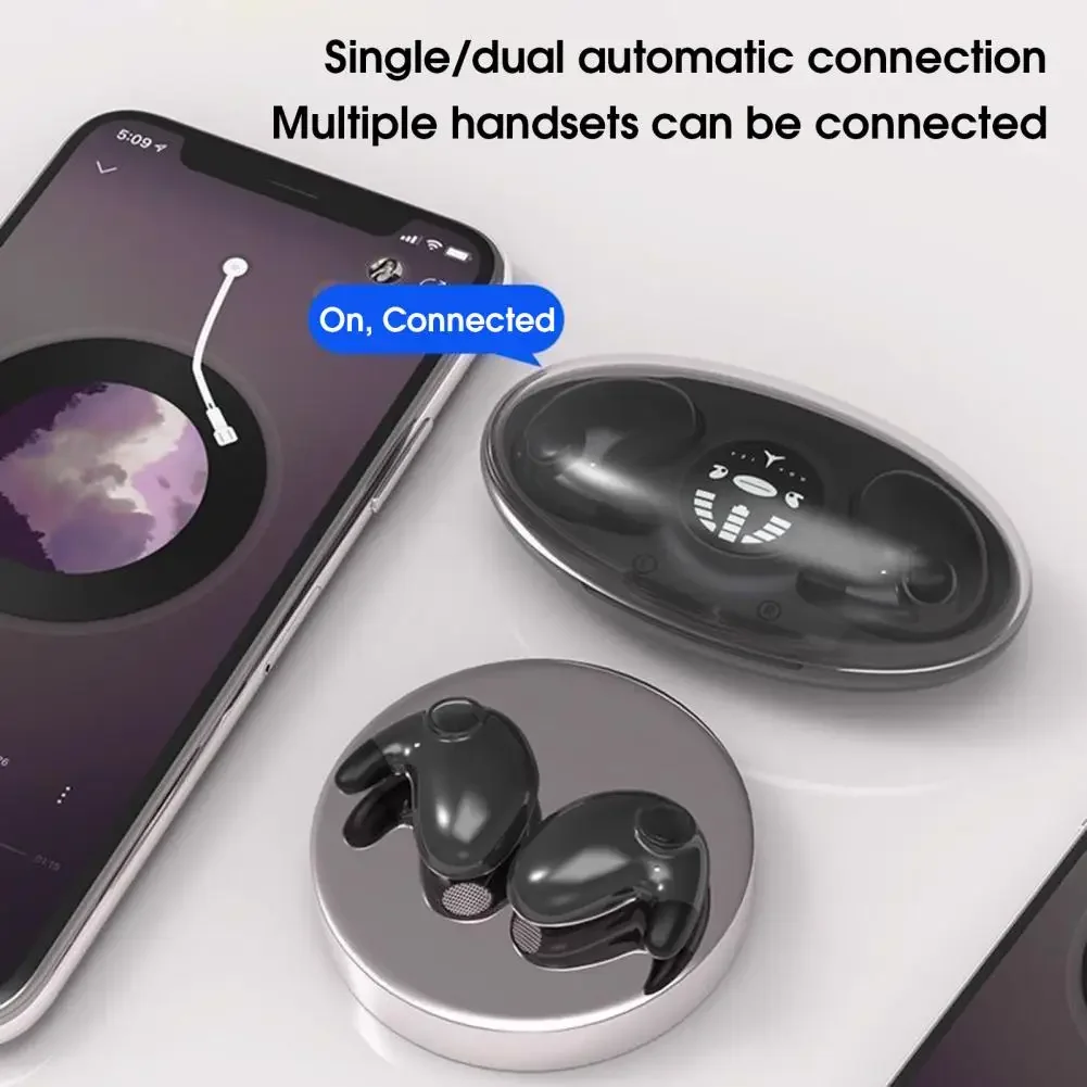 Inteligente cancelamento de ruído sem fio Earbud, display led, bluetooth 5.3, fone de ouvido para iphone, android, novo, md538