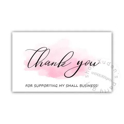 Pack of 30 white Thank You Card Labels With Beyond Grateful Card For Supporting My Small Business Decoration Gift Greeting Card