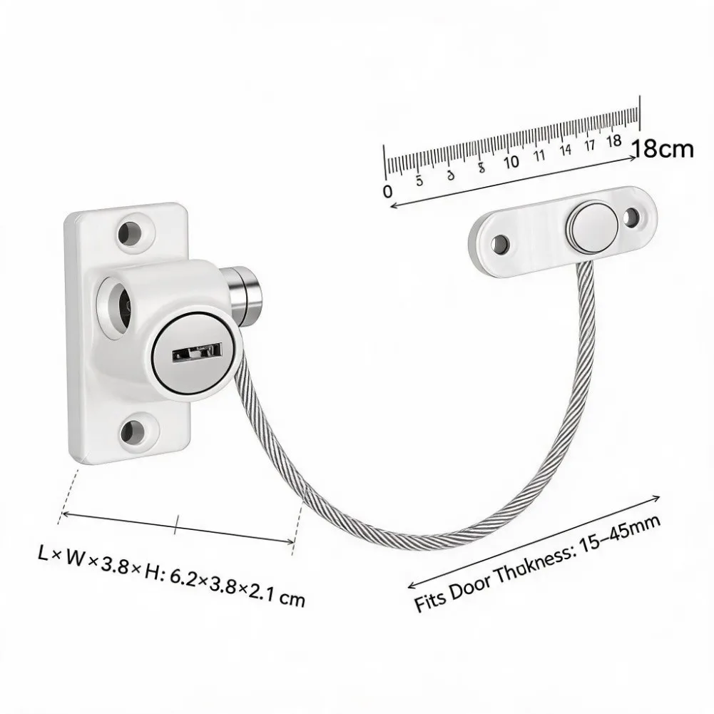 5pcs No Drill Baby Safety Locks For Drawers Cabinets Fridge Sliding Doors ABS Zinc Alloy Home Security Accessories