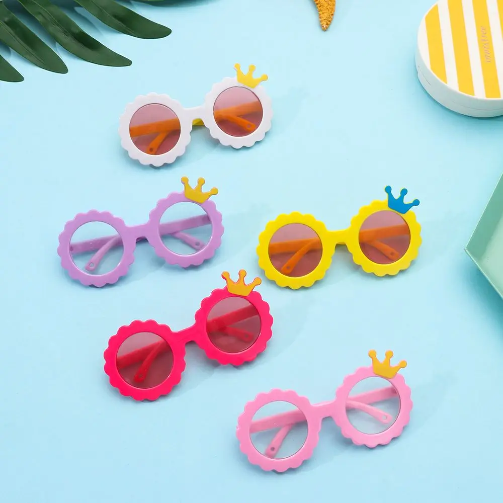 

HOT Changing Clothes Accessories Decoration Toys Round Glasses Dolls Glass With Crown For 18 Inch Doll