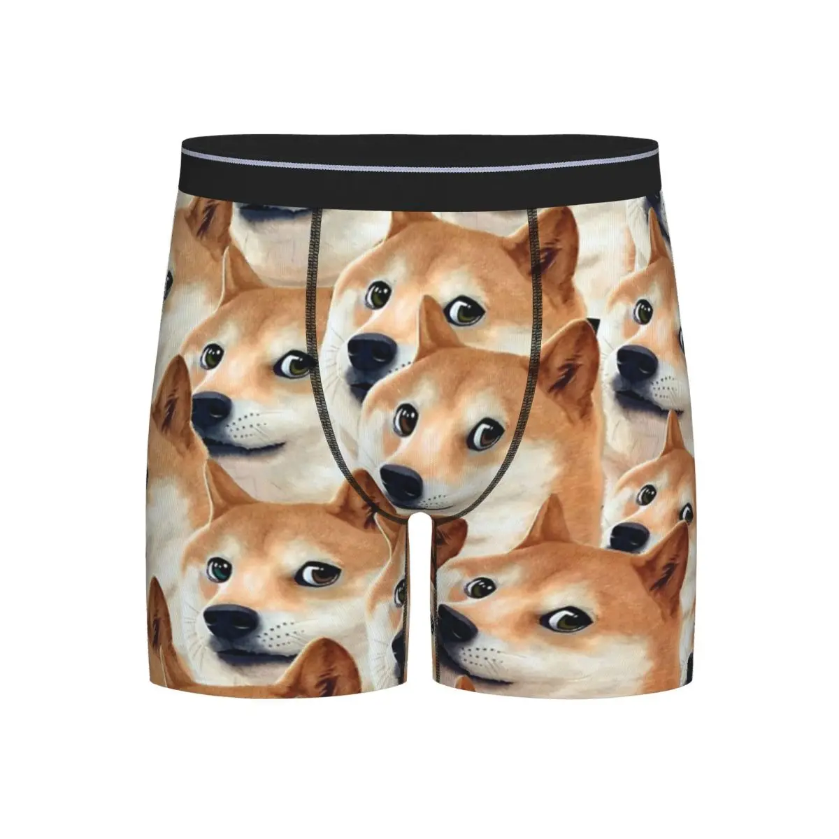 

Long Boxer Underpants Shorts Doge Shiba Inu Memes Panties Male Comfortable Underwear for Homme Man Boyfriend Gift