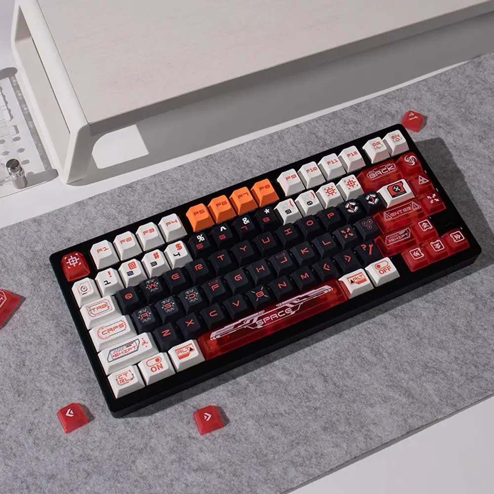 157 Keys Keycaps Future Theme Cherry Height PBT PC Thermal Sublimation For 61 68 75 87 104 108 Wooting Mechanical Keyboard