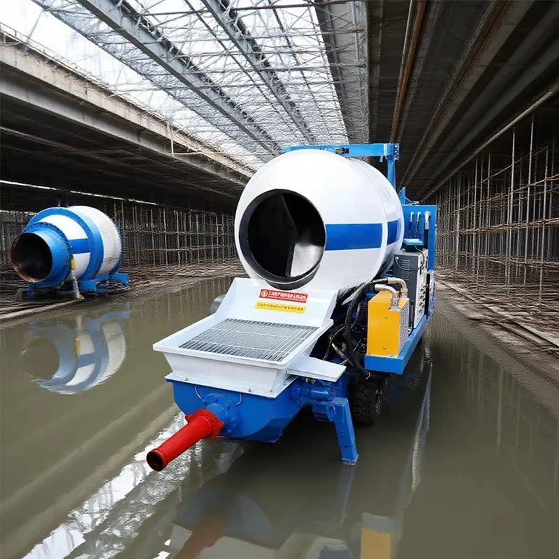 Drum Type Concrete Mixing And Conveying Pump Concrete Pump Machine Concrete Mixer