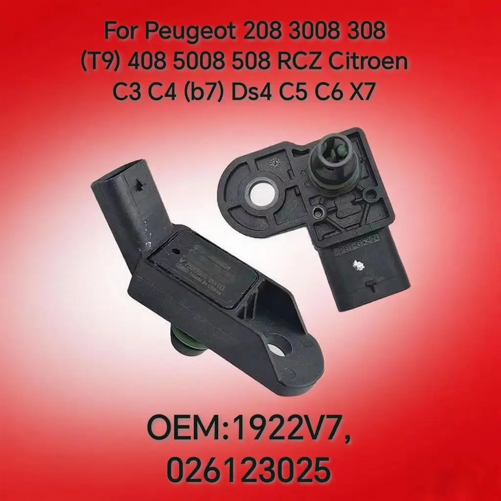 

0261230252 1922V7 Для Peugeot 208 3008 308 T9 408 5008 508 RCZ Citroen C3 C4 b7 Ds4 C5 C6 X7 Датчик давления на впуске воздуха 1,6 т